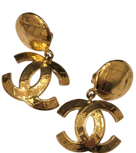 chanel esrings|chanel symbol earrings.